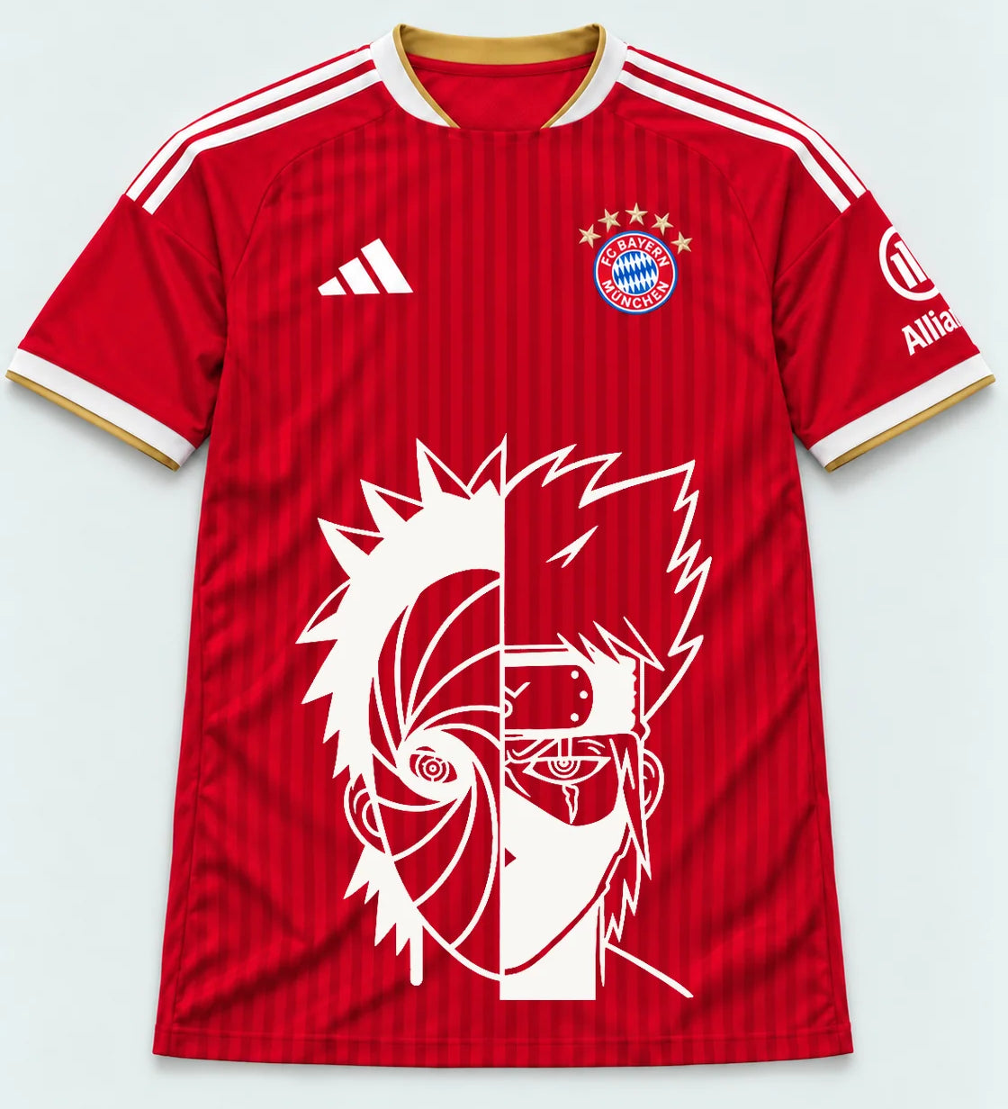Bayern Munich Red Obito Kakashi Shared Destiny Jersey — Front