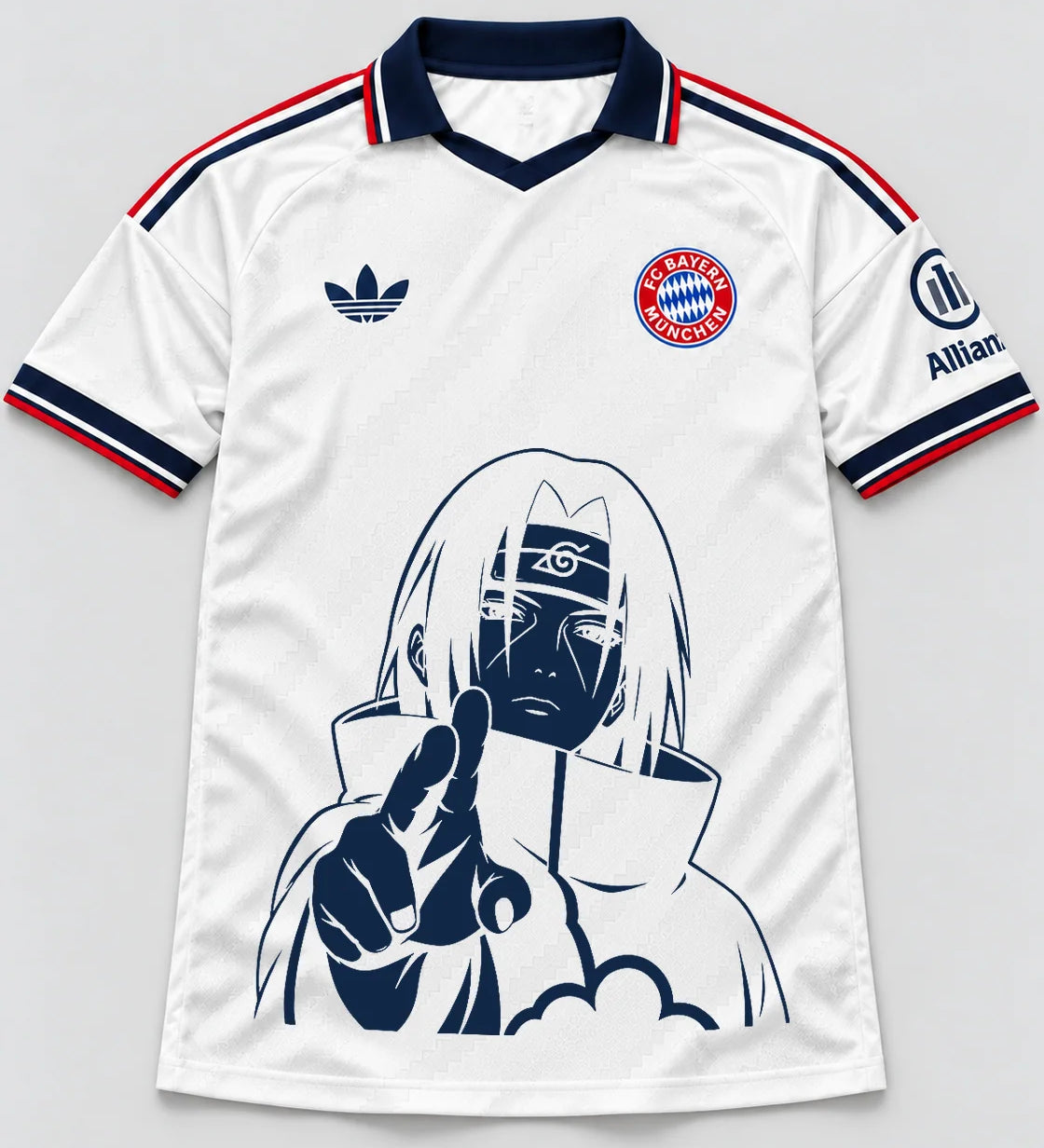 Bayern Munich White Itachi Silent Promise Jersey — Front