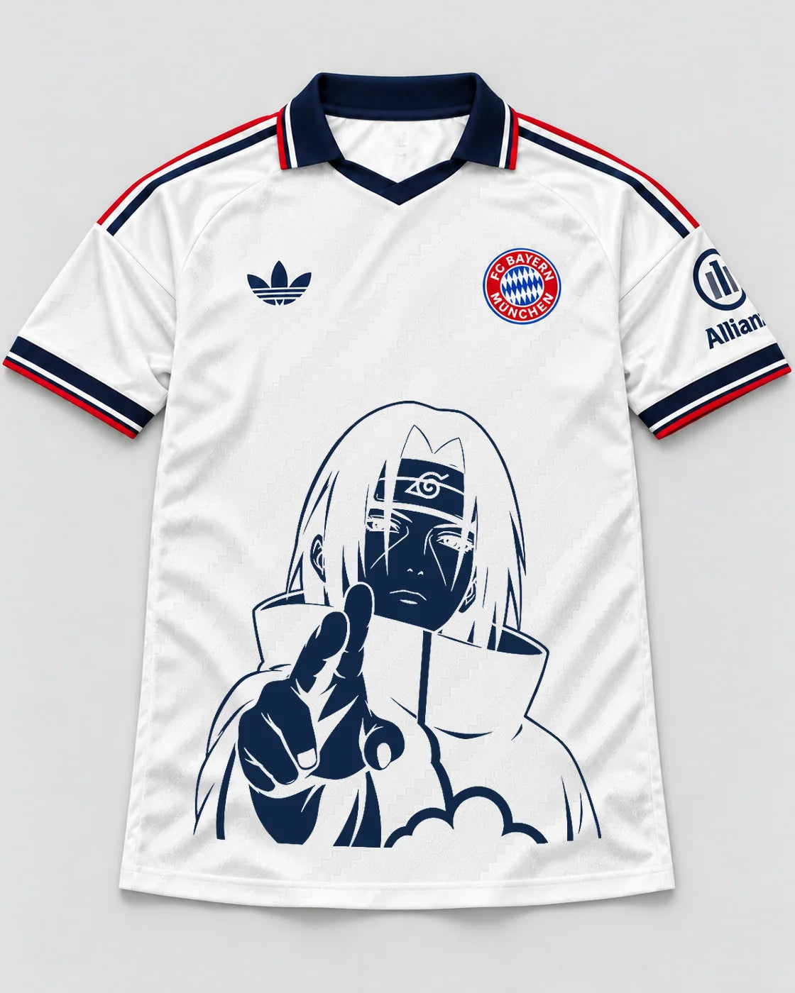 Bayern Munich White Itachi Silent Promise Jersey — Front