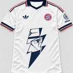 Bayern Munich White Kakashi Lightning Eye Jersey — Front