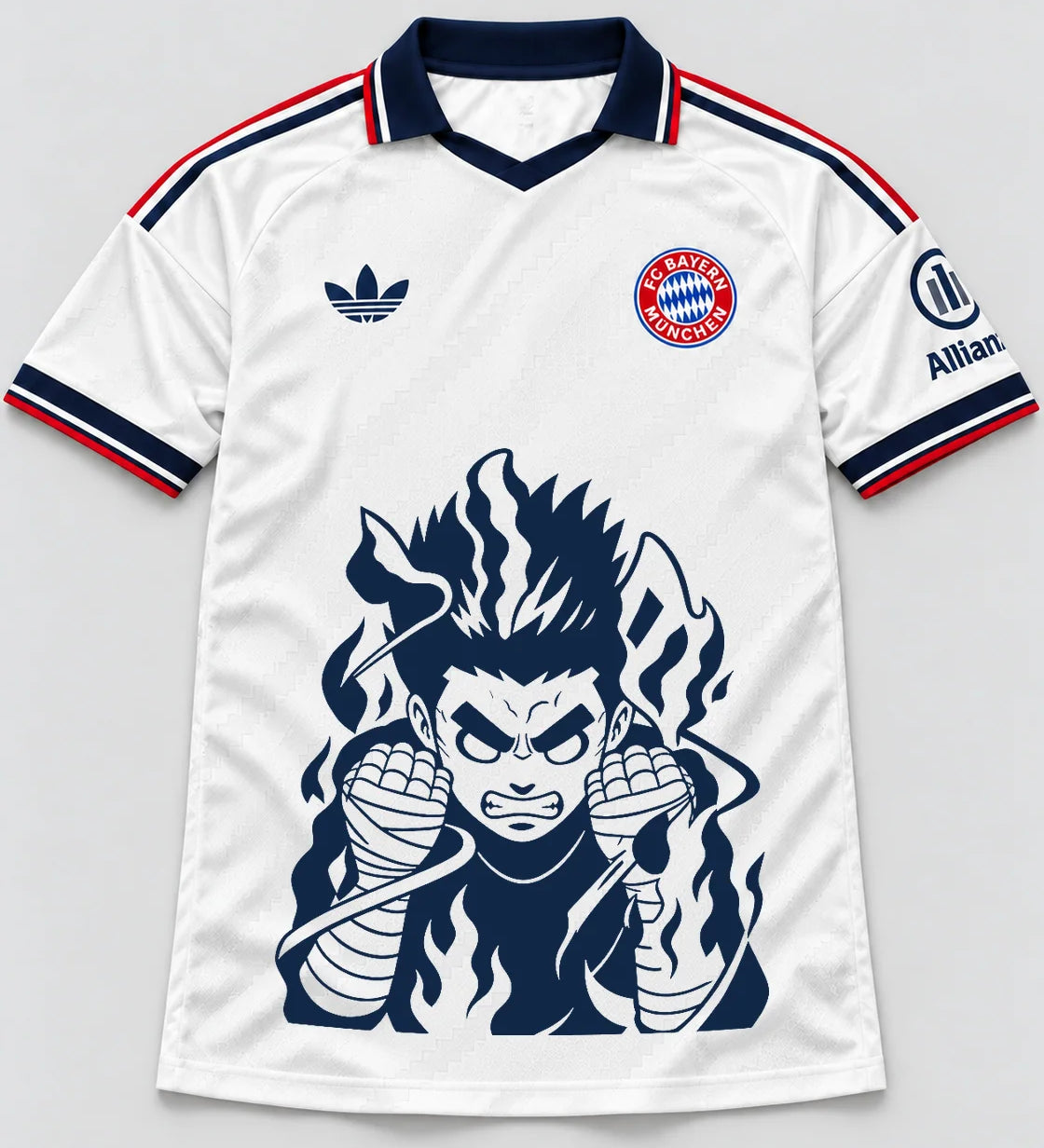 Bayern Munich White Rock Lee Inner Flame Jersey — Front
