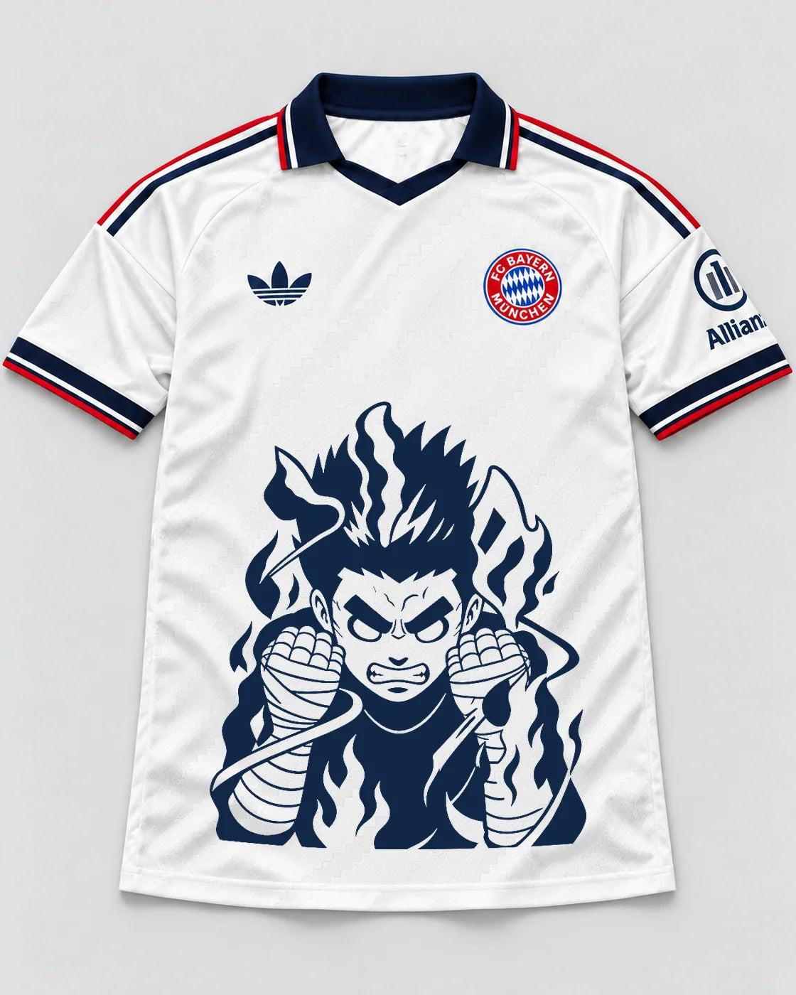 Bayern Munich White Rock Lee Inner Flame Jersey — Front