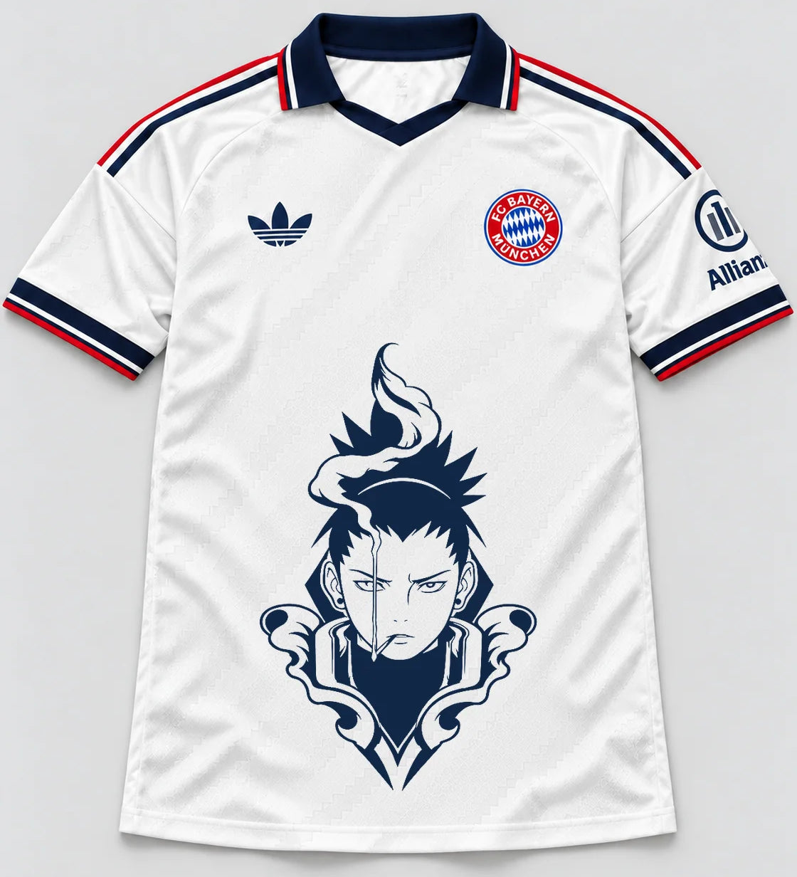 Bayern Munich White Shikamaru Shadow Mind Jersey — Front