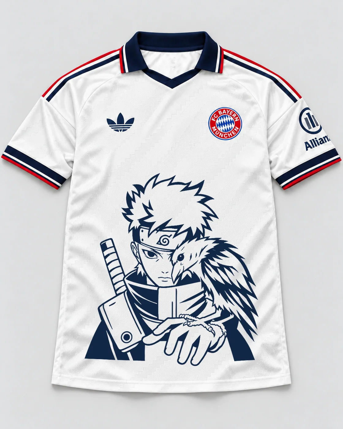 Bayern Munich White Shisui Raven Oath Jersey — Front