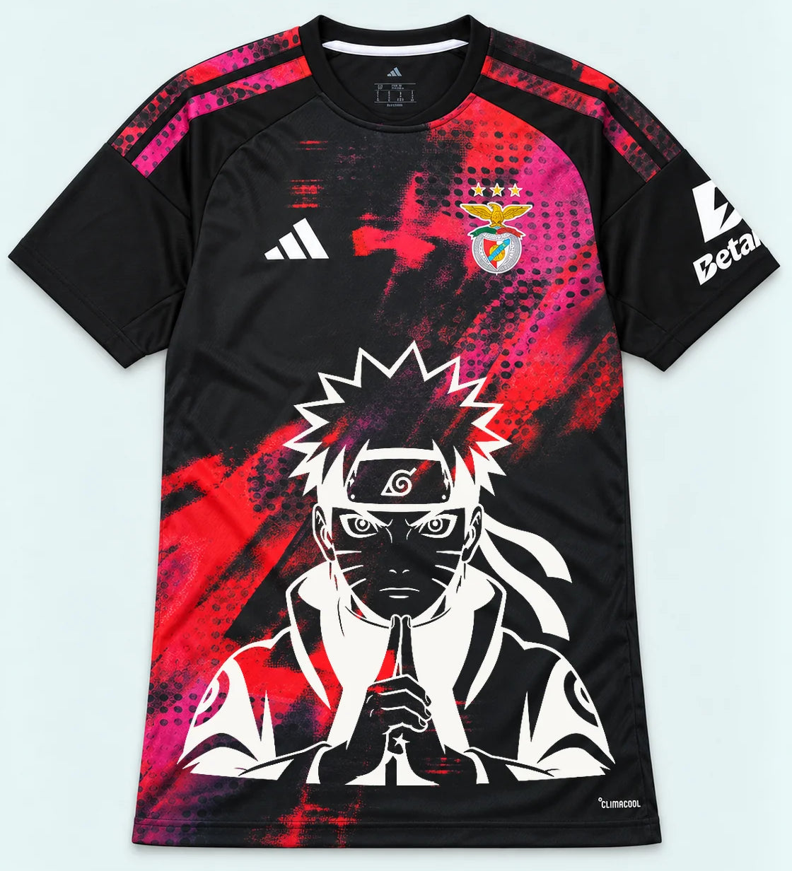 Benfica Black Naruto Sage Resolve Jersey — Front