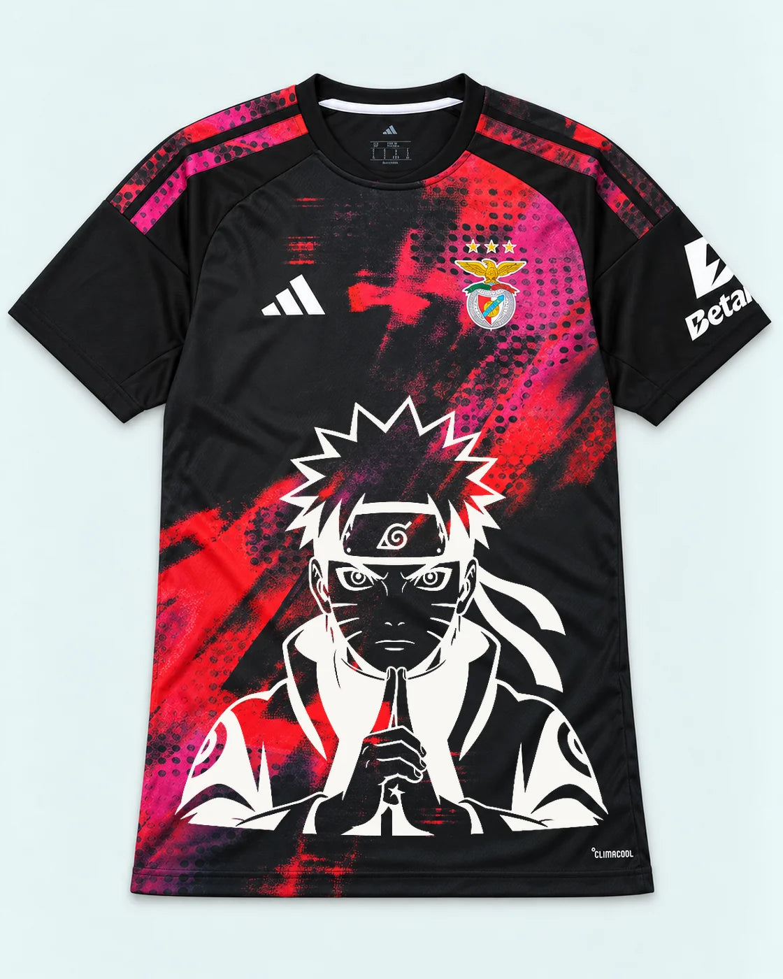 Benfica Black Naruto Sage Resolve Jersey — Front