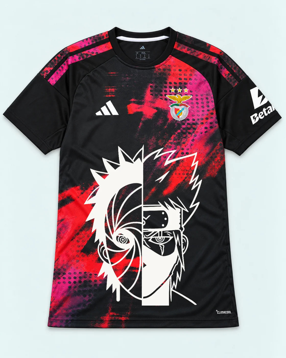 Benfica Black Obito Kakashi Shared Destiny Jersey — Front