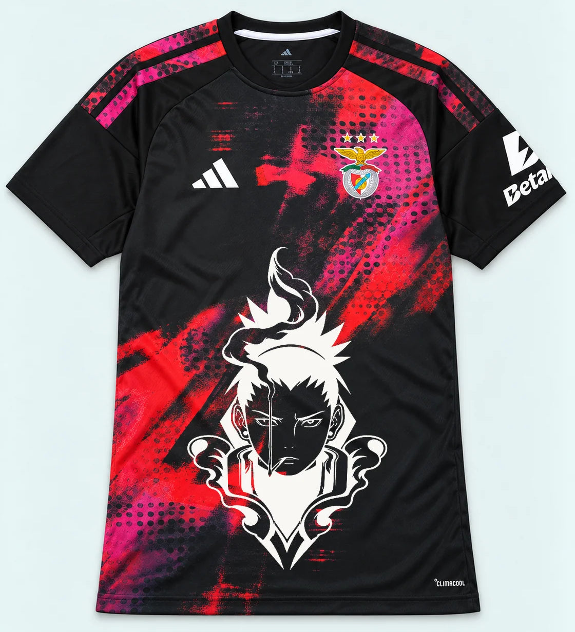 Benfica Black Shikamaru Shadow Mind Jersey — Front