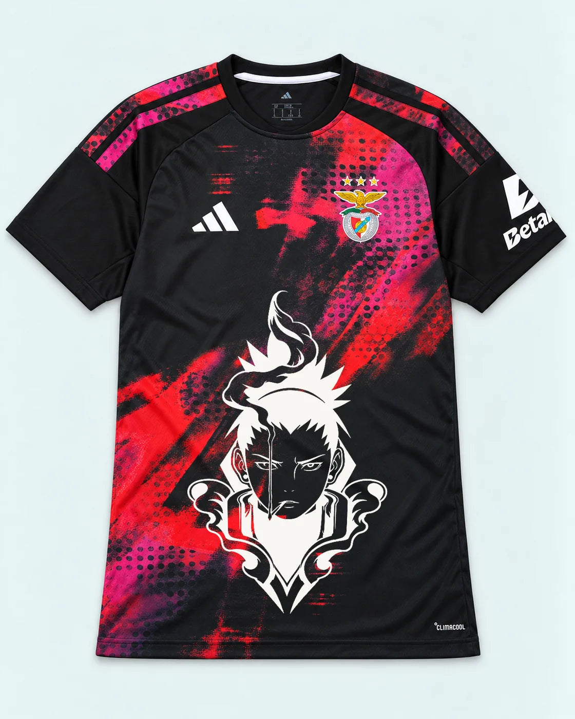 Benfica Black Shikamaru Shadow Mind Jersey — Front
