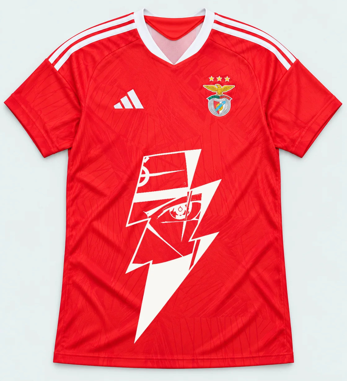 Benfica Red Kakashi Lightning Eye Jersey — Front
