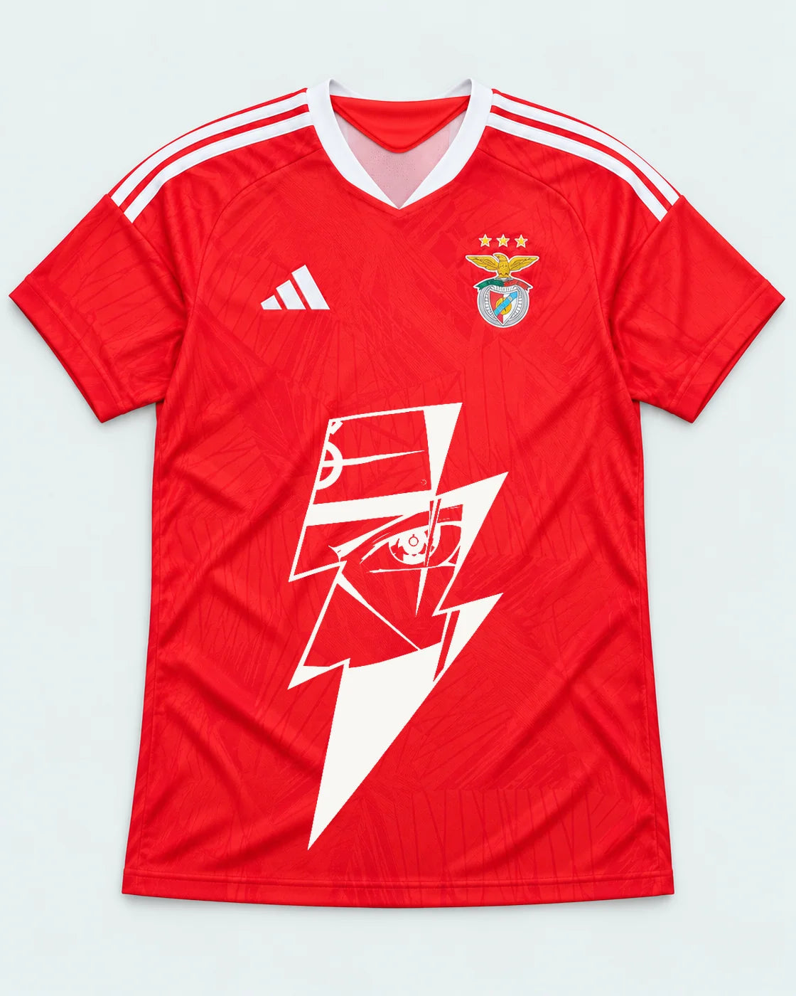 Benfica Red Kakashi Lightning Eye Jersey — Front