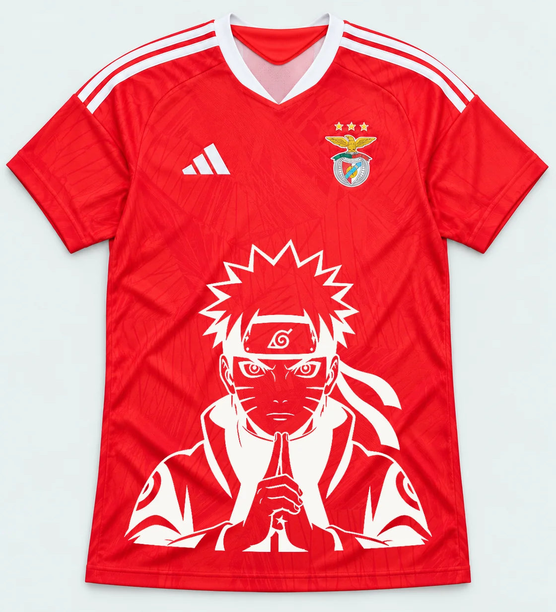 Benfica Red Naruto Sage Resolve Jersey — Front
