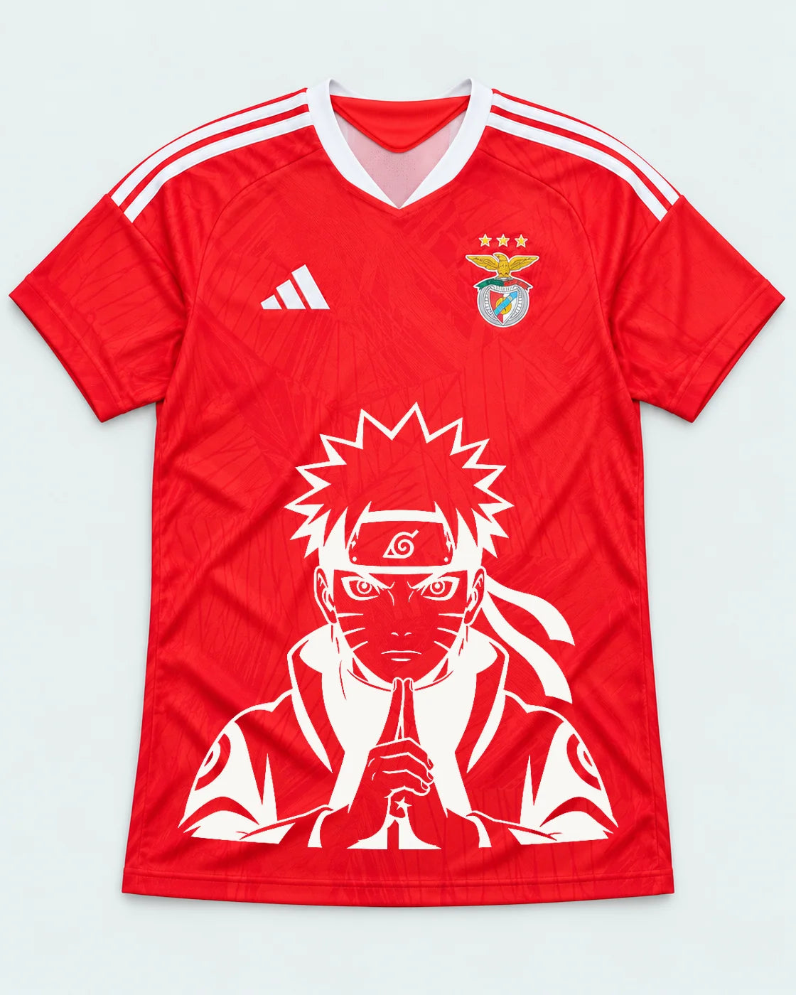 Benfica Red Naruto Sage Resolve Jersey — Front