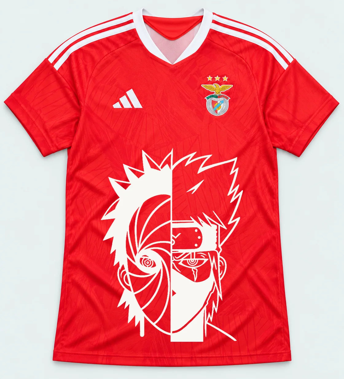 Benfica Red Obito Kakashi Shared Destiny Jersey — Front