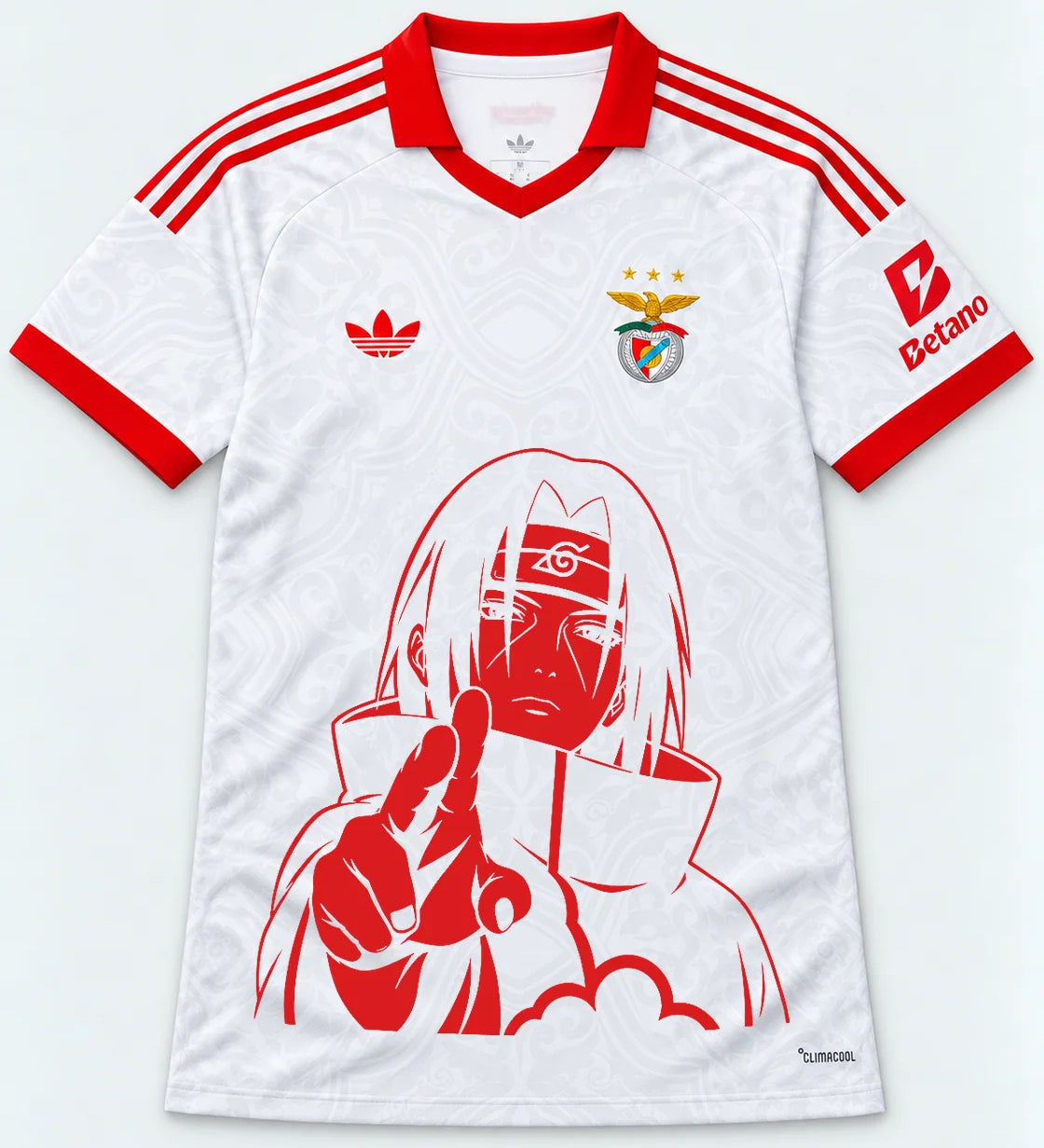 Benfica White Itachi Silent Promise Jersey — Front