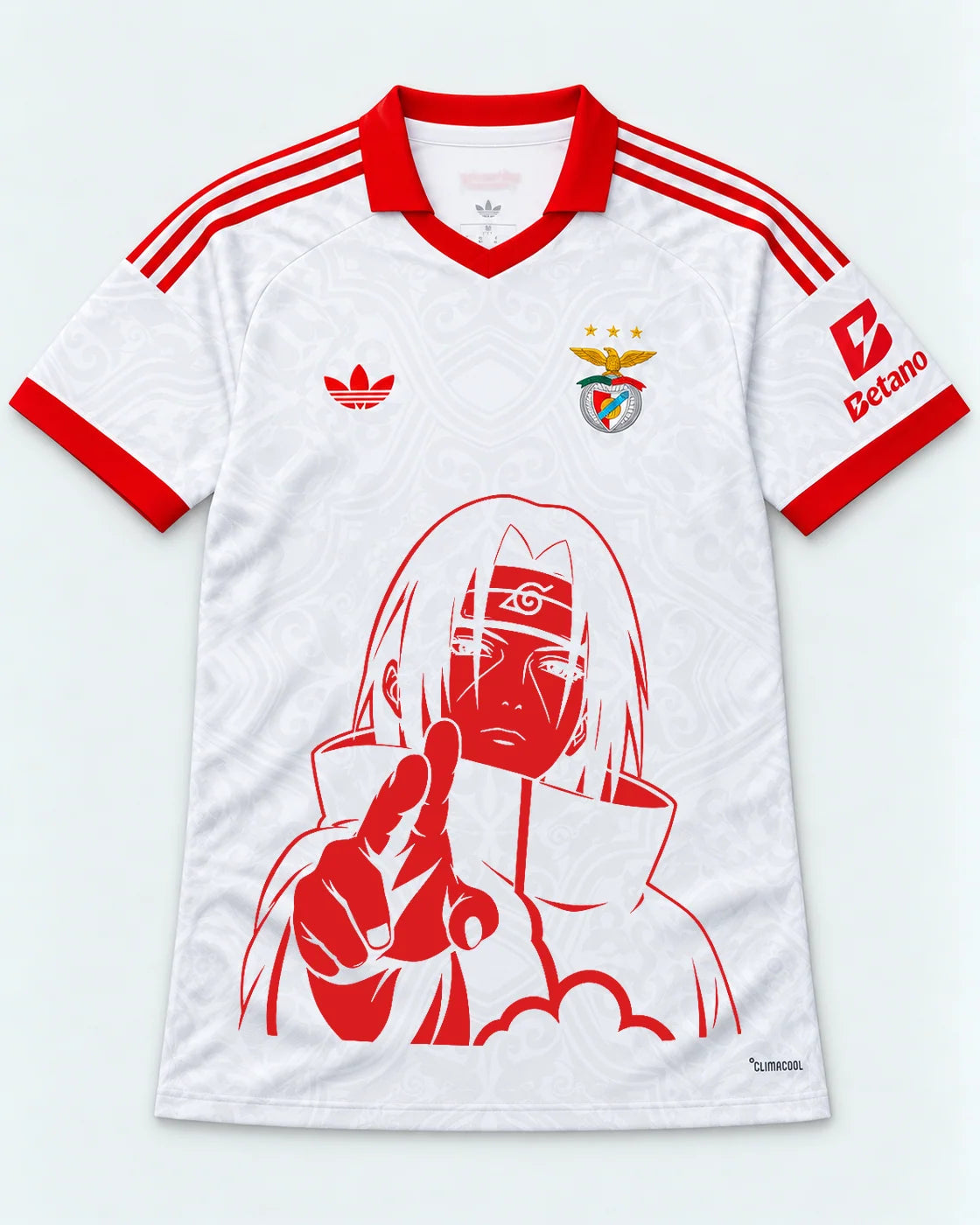 Benfica White Itachi Silent Promise Jersey — Front
