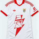 Benfica White Kakashi Lightning Eye Jersey — Front
