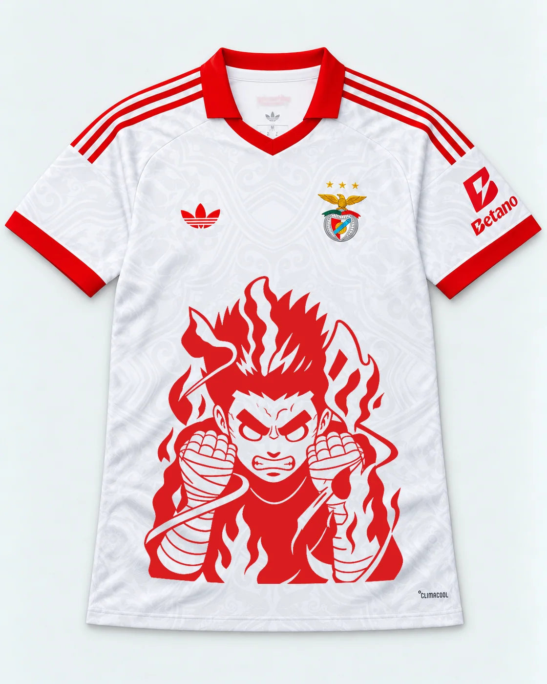 Benfica White Rock Lee Inner Flame Jersey — Front