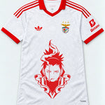 Benfica White Shikamaru Shadow Mind Jersey — Front