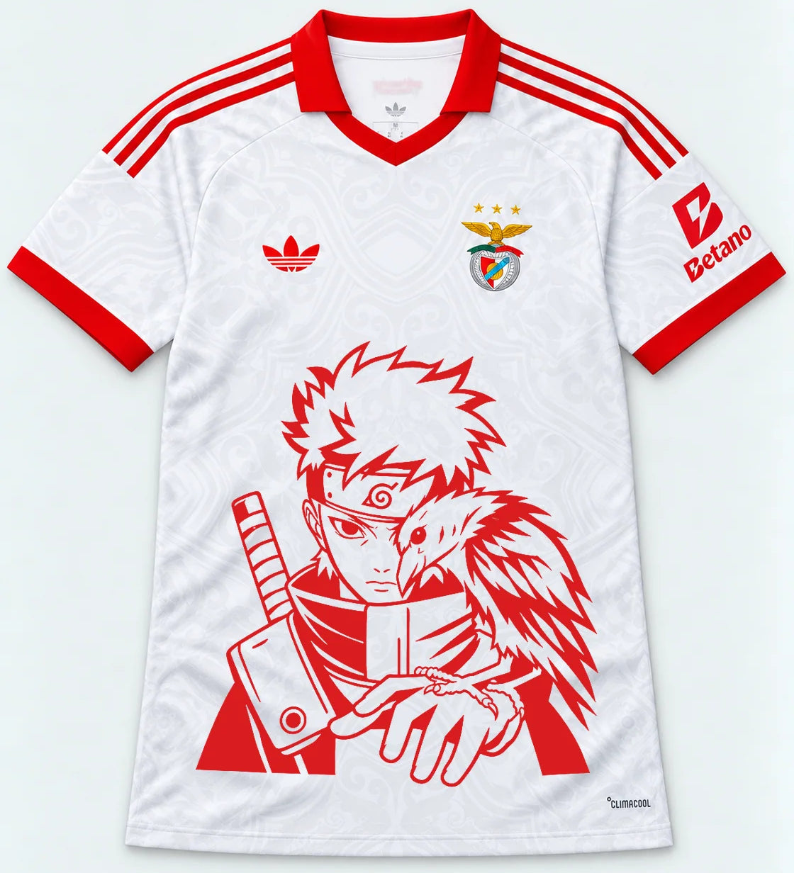 Benfica White Shisui Raven Oath Jersey — Front