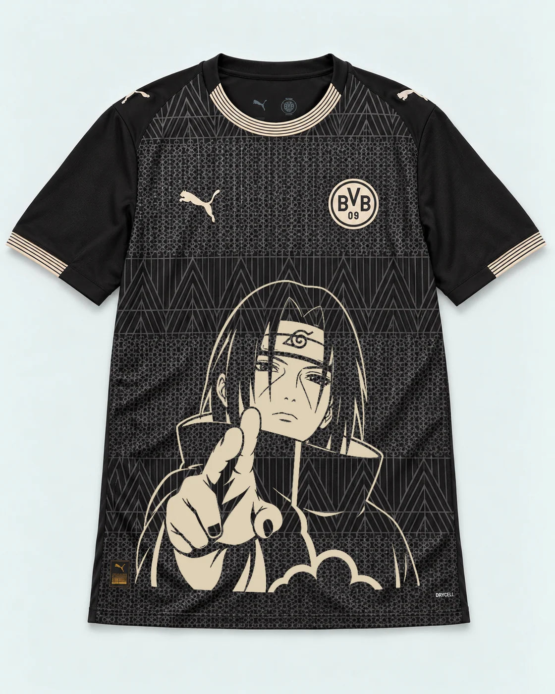 Borussia Dortmund Special Black Itachi Silent Promise Jersey — Front