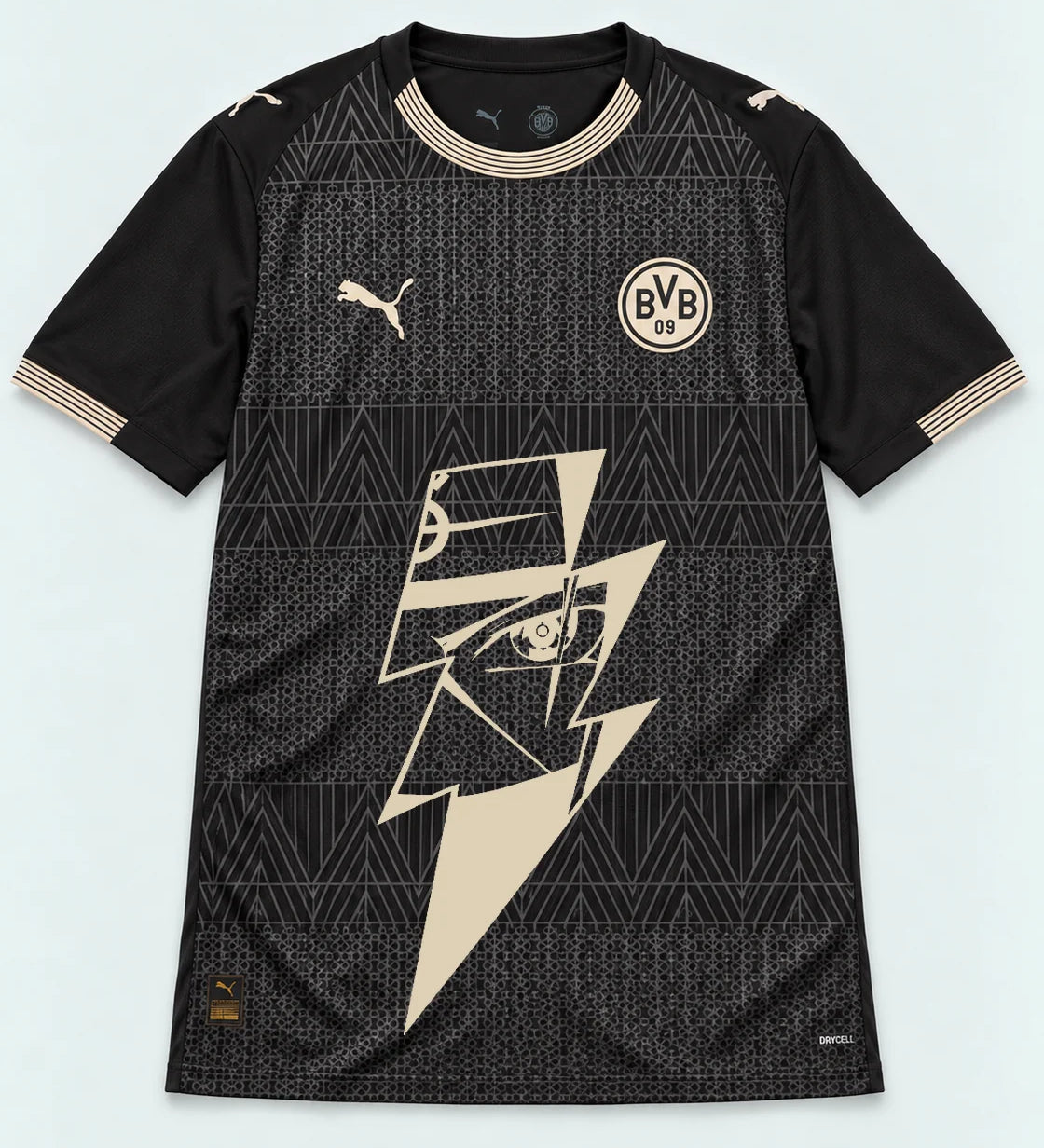 Borussia Dortmund Special Black Kakashi Lightning Eye Jersey — Front