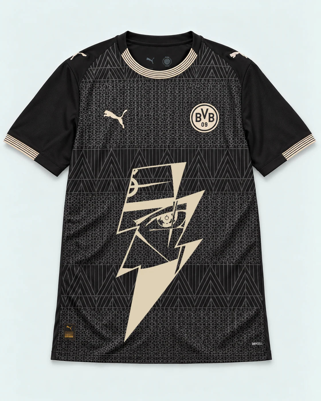 Borussia Dortmund Special Black Kakashi Lightning Eye Jersey — Front