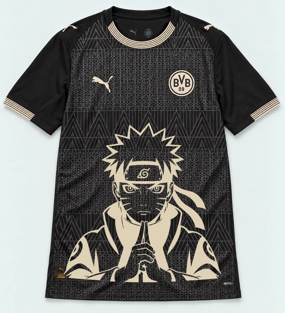 Borussia Dortmund Special Black Naruto Sage Resolve Jersey — Front