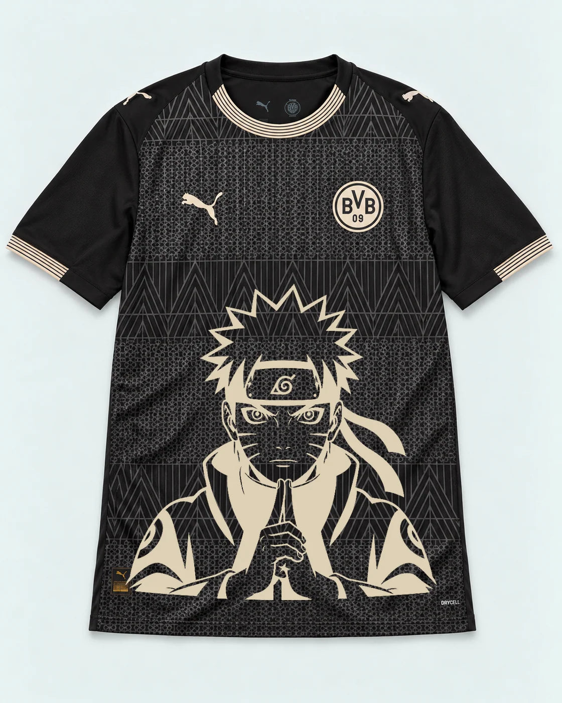 Borussia Dortmund Special Black Naruto Sage Resolve Jersey — Front