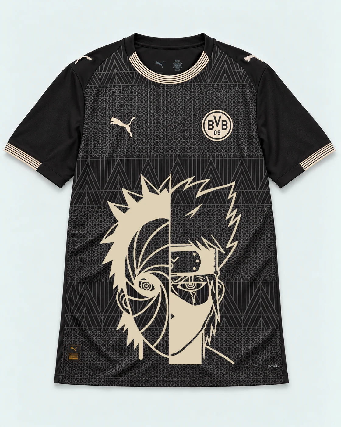 Borussia Dortmund Special Black Obito Kakashi Shared Destiny Jersey — Front