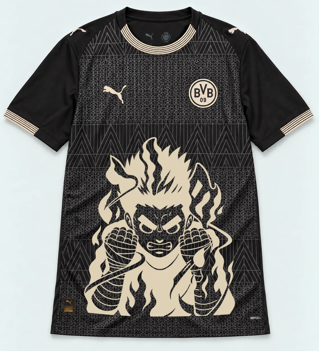 Borussia Dortmund Special Black Rock Lee Inner Flame Jersey — Front