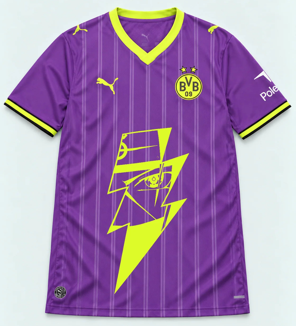 Borussia Dortmund Purple Kakashi Lightning Eye Jersey — Front