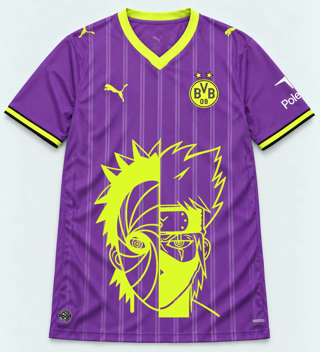 Borussia Dortmund Purple Obito Kakashi Shared Destiny Jersey — Front