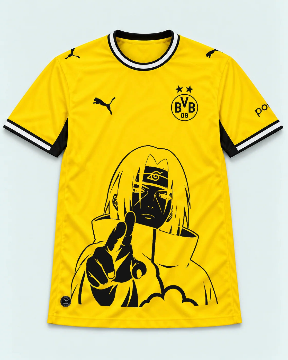 Borussia Dortmund Yellow Itachi Silent Promise Jersey — Front
