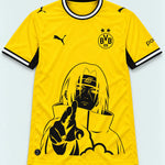 Borussia Dortmund Yellow Itachi Silent Promise Jersey — Front