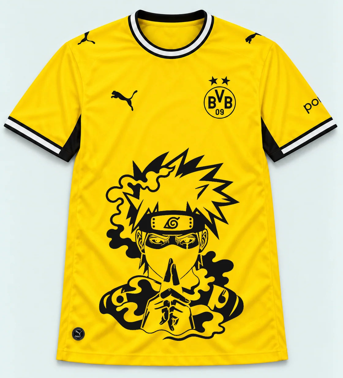 Borussia Dortmund Yellow Kakashi Silent Jutsu Jersey — Front