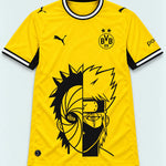 Borussia Dortmund Yellow Obito Kakashi Shared Destiny Jersey — Front