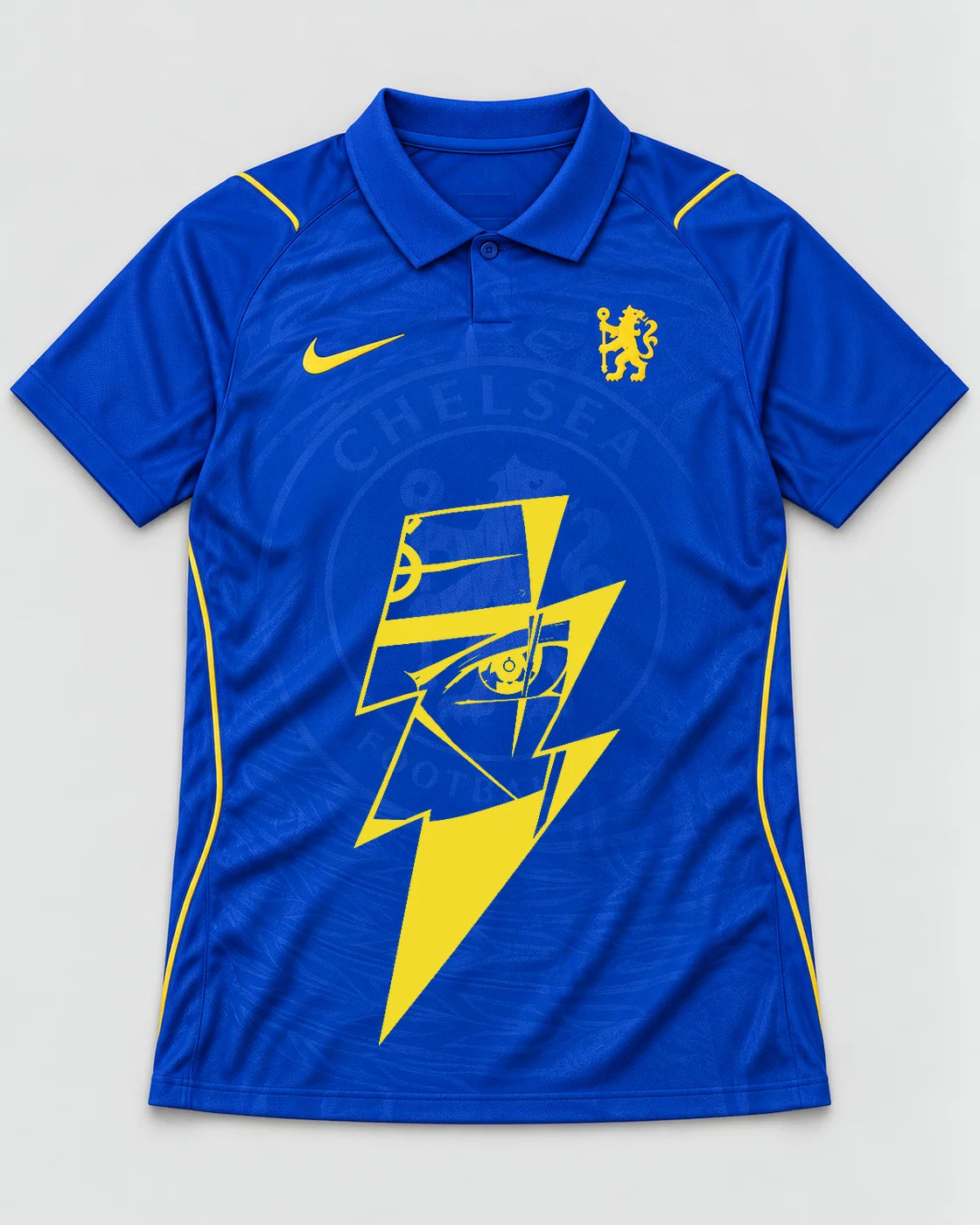 Chelsea Blue Kakashi Lightning Eye Jersey — Front