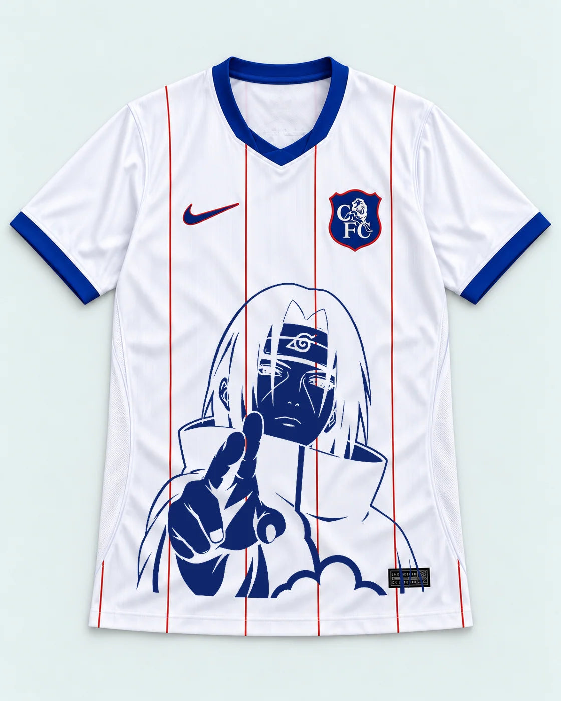 Chelsea White Itachi Silent Promise Jersey — Front