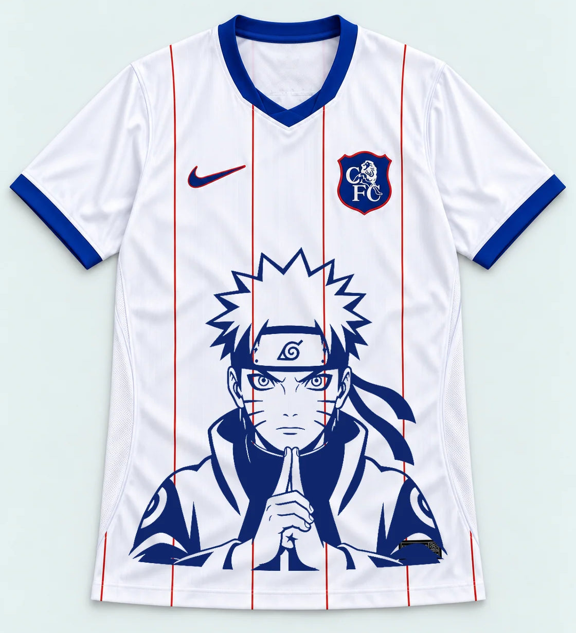 Chelsea White Naruto Sage Resolve Jersey — Front