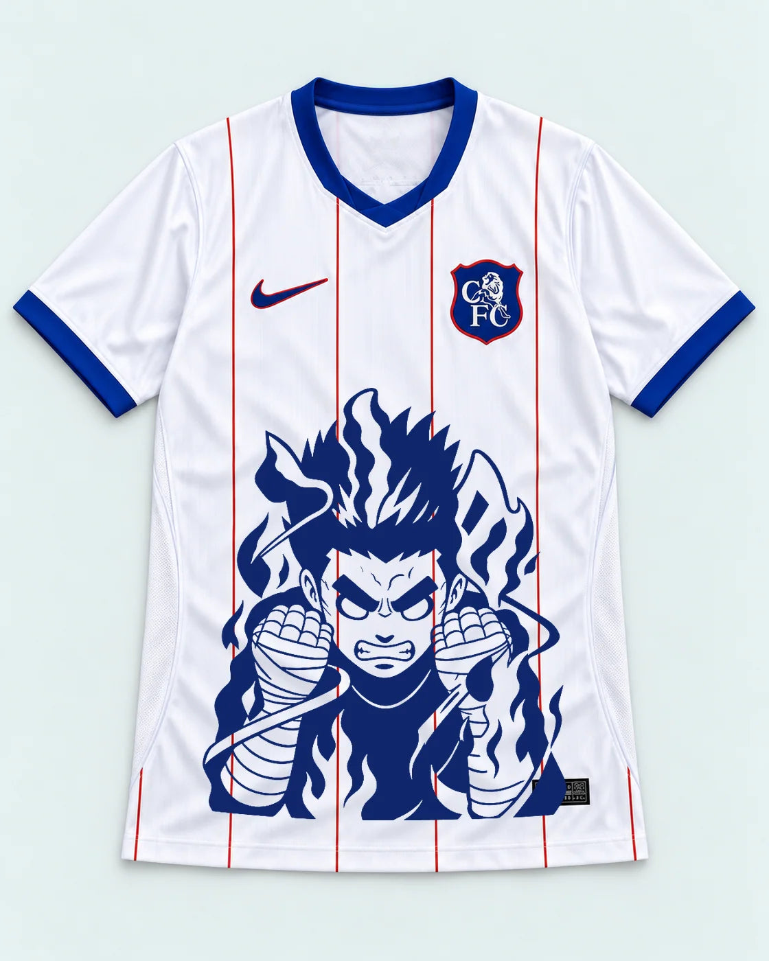 Chelsea White Rock Lee Inner Flame Jersey — Front