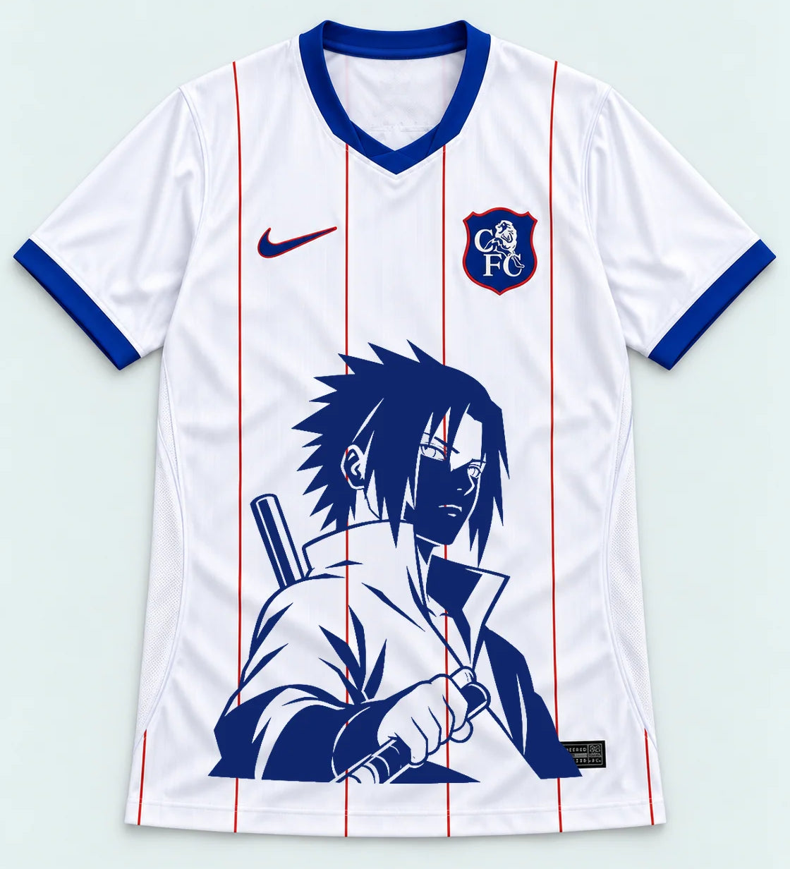 Chelsea White Sasuke Last Uchiha Jersey — Front