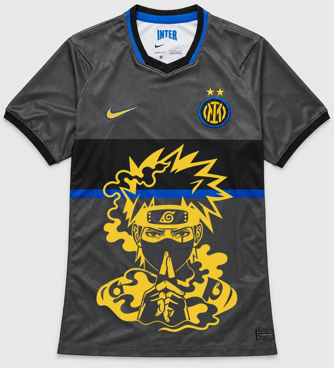 Inter Milan Gray Kakashi Silent Jutsu Jersey — Front
