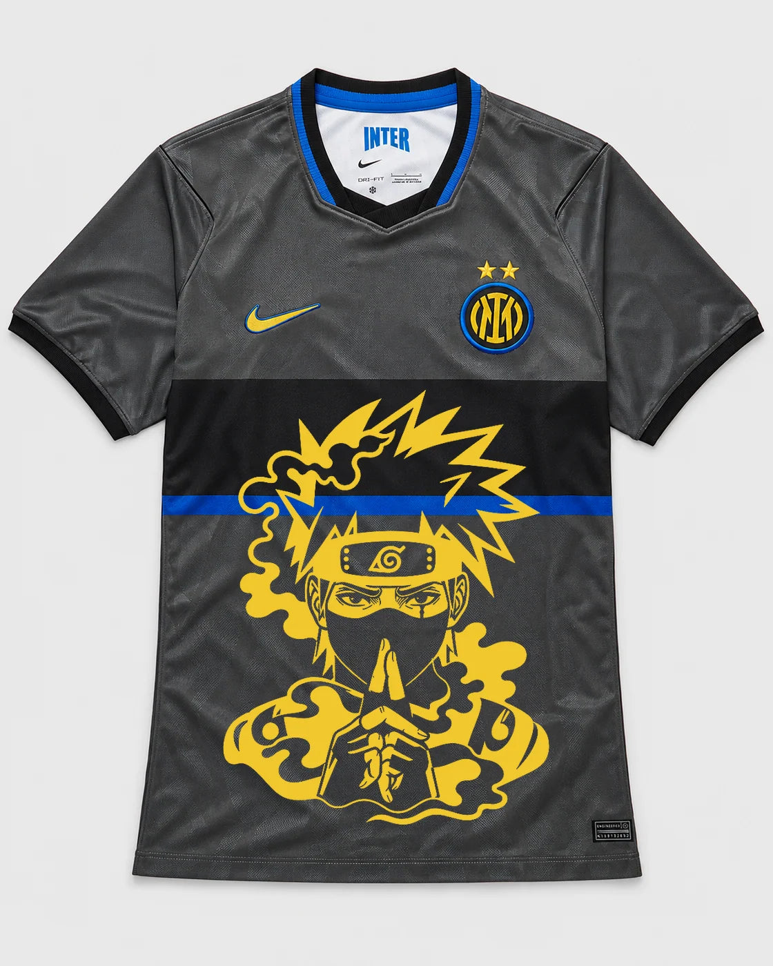 Inter Milan Gray Kakashi Silent Jutsu Jersey — Front
