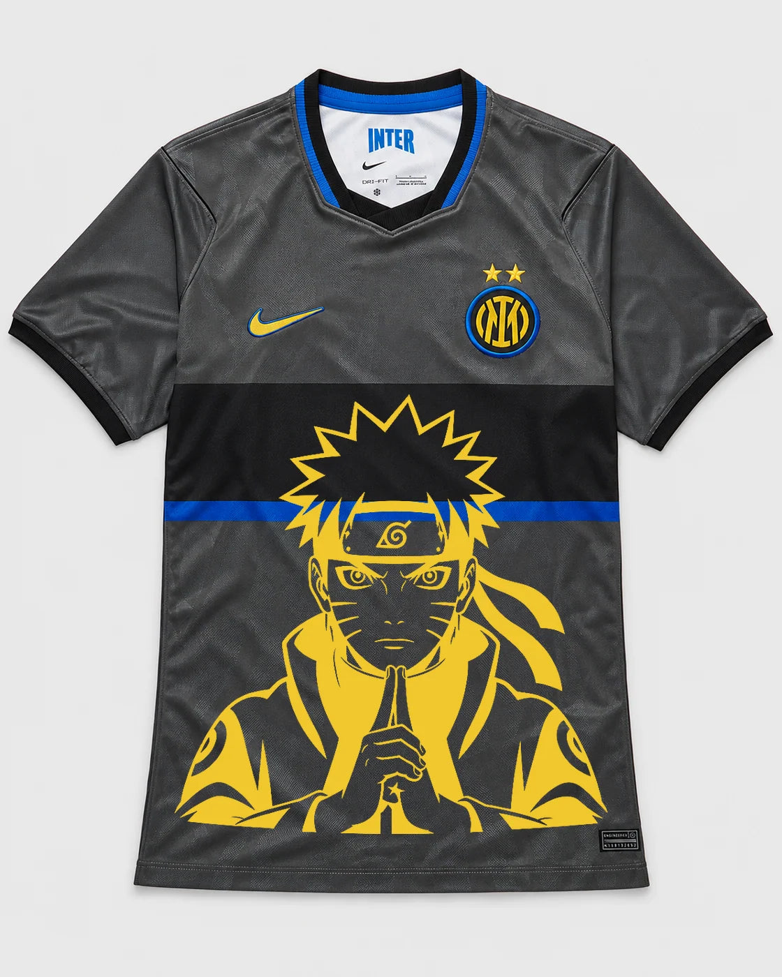 Inter Milan Gray Naruto Sage Resolve Jersey — Front