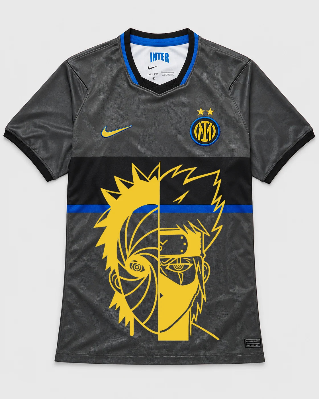 Inter Milan Gray Obito Kakashi Shared Destiny Jersey — Front