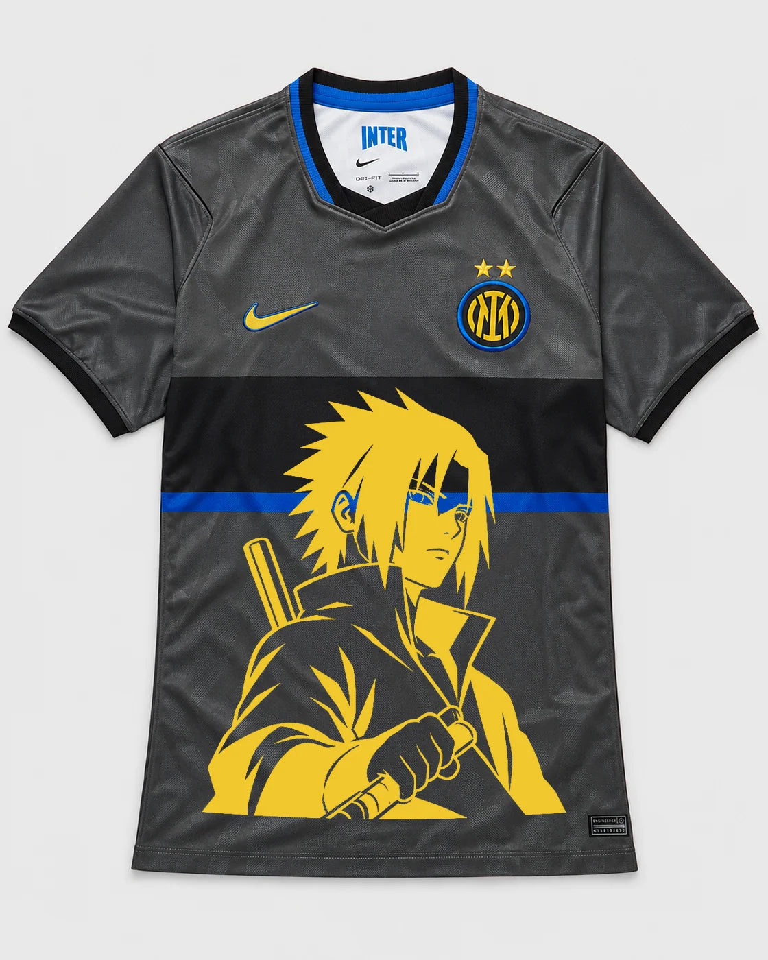 Inter Milan Gray Sasuke Last Uchiha Jersey — Front