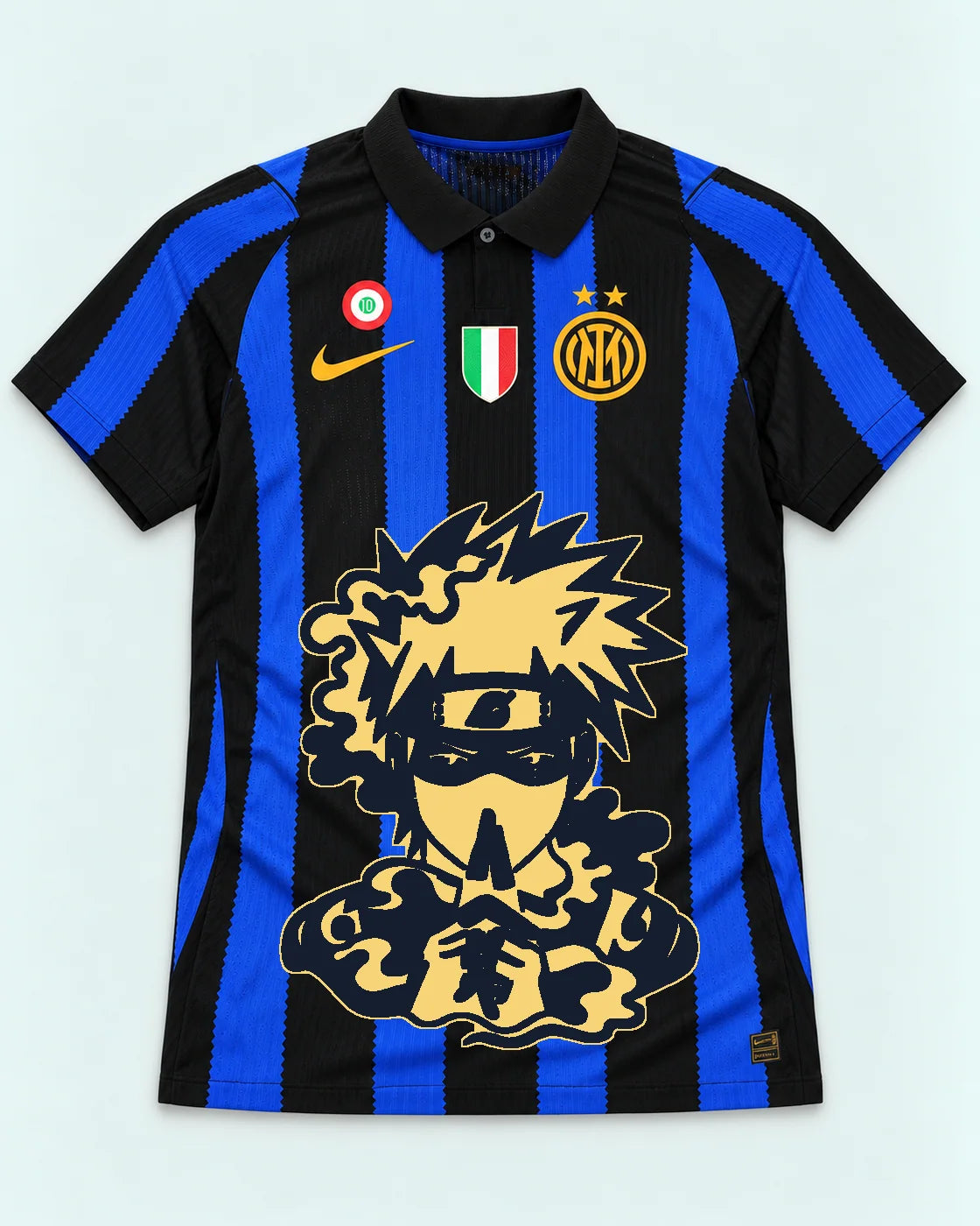 Inter Milan Striped Kakashi Silent Jutsu Jersey — Front
