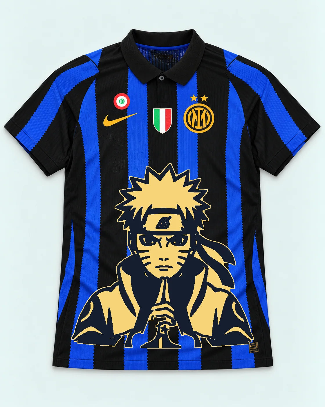 Inter Milan Striped Naruto Sage Resolve Jersey — Front