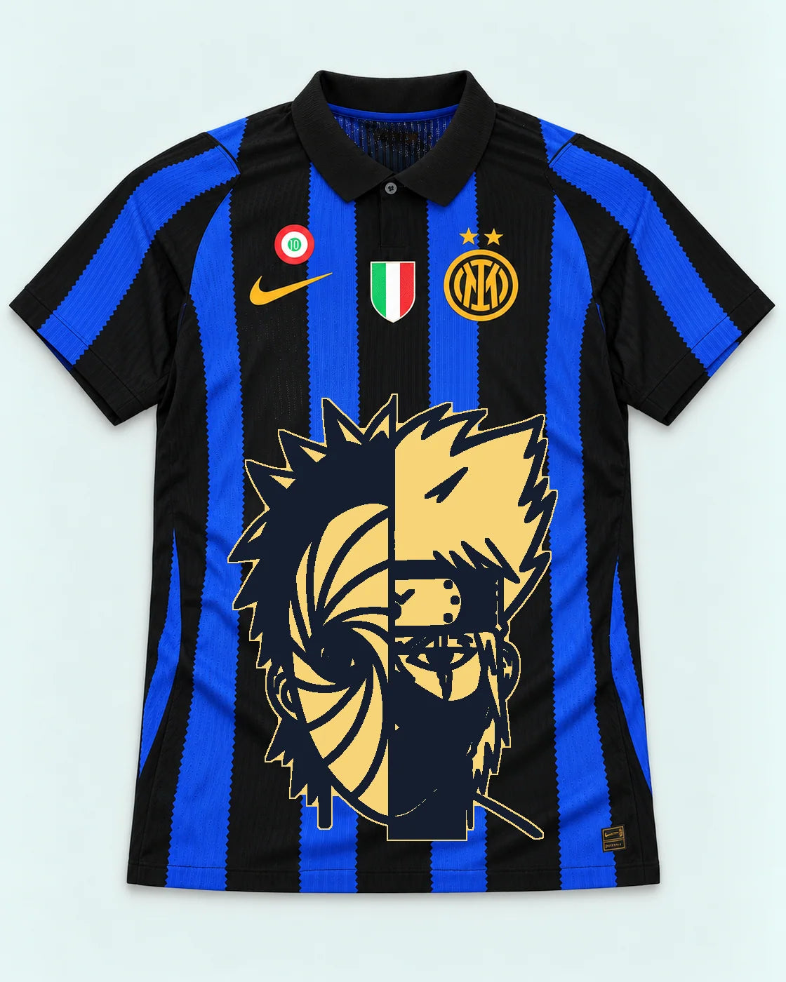 Inter Milan Striped Obito Kakashi Shared Destiny Jersey — Front